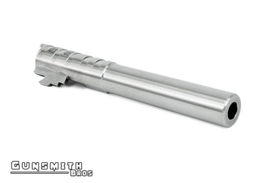 Gunsmith Bros Infinity SVP Steel 5.1 Outer Barrel for HI-CAPA 5.1 - Silver #GB-OBSVP51-SL