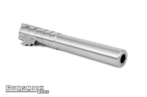 Gunsmith Bros Infinity SVP Steel 5.1 Outer Barrel for HI-CAPA 5.1 - Silver #GB-OBSVP51-SL