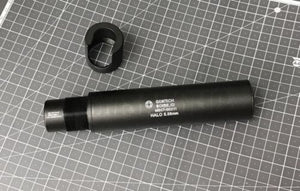 G Style Halo 5.56mm Silencer Suppressor for Tactical Airsoft - Black