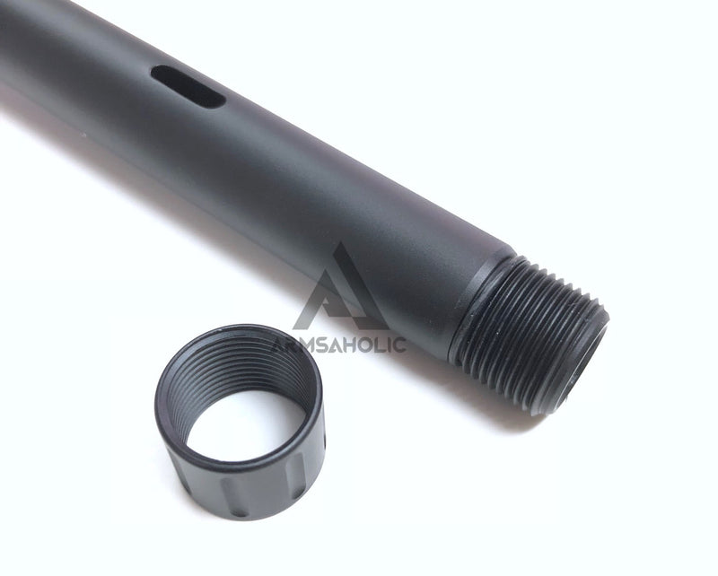 Load image into Gallery viewer, Nova CNC Aluminum LK-Style Threaded barrel for Marui G34 GBB Black
