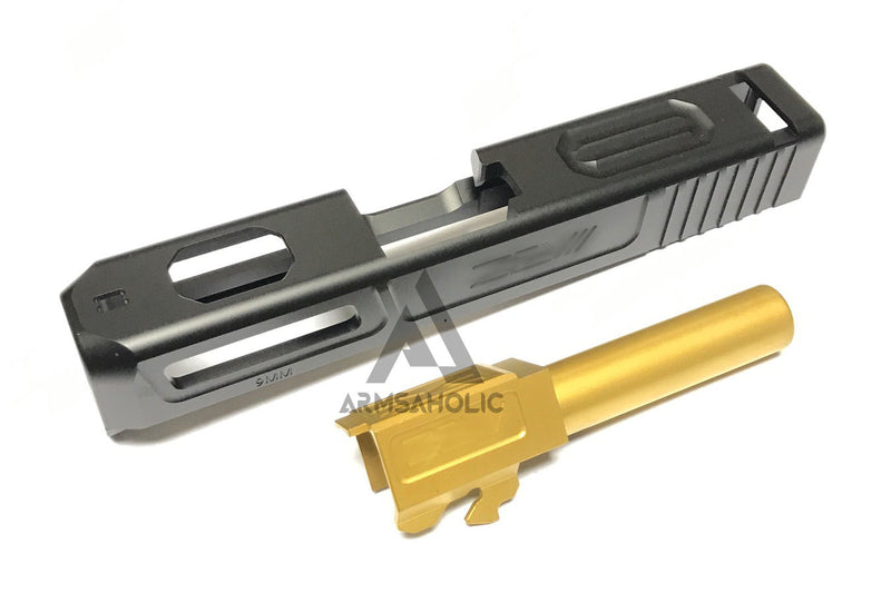 Load image into Gallery viewer, Guns Modify CNC Aluminum Z-Style G26 Slide / Stainless Barrel Set for Tokyo Marui G26 GBB series
