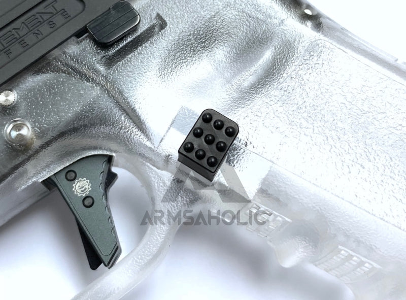 Load image into Gallery viewer, Bomber Airsoft Aluminum Extended Magazine Release for Marui / KJ / WE G-series GBB (Black)
