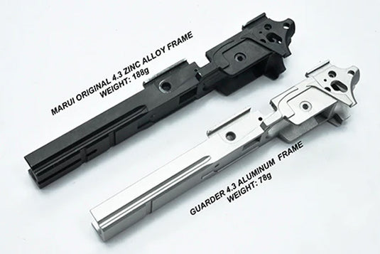 Guarder Alu. Frame for MARUI HI-CAPA 4.3 (4.3 Type/NO Marking)Aluminum Original Color