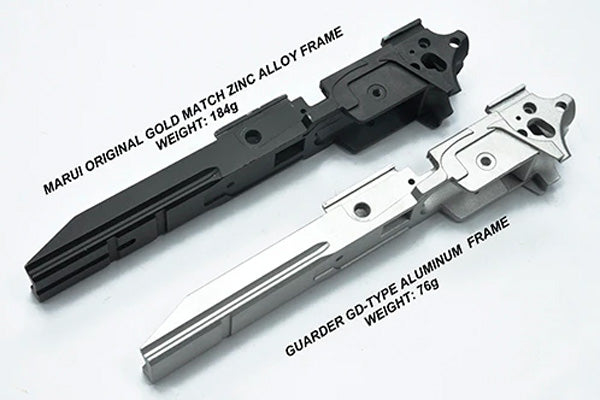 Load image into Gallery viewer, Guarder Aluminum Frame for MARUI HI-CAPA 5.1 (GD Type/NO Marking/Alu. Org. Color) #CAPA-62(A)
