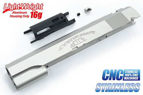 Guarder Stainless CNC Slide for MARUI HI-CAPA 5.1 (STI Custom/Silver)#CAPA-65(C)SV