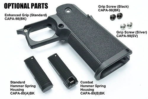 Guarder Enhanced Grip For MARUI HI-CAPA Series Standard (Black) 