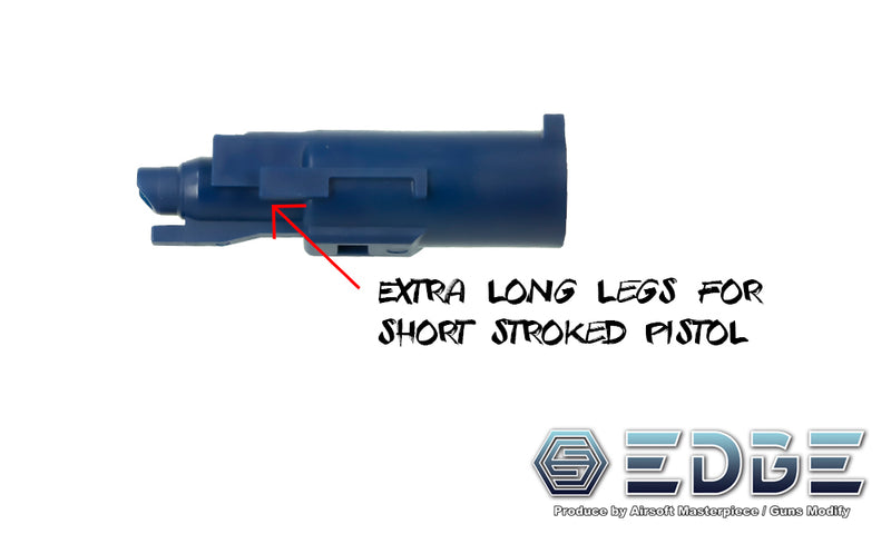Load image into Gallery viewer, EDGE Custom &quot;Long Legs Short Stroke Version&quot; Nozzle for Hi-CAPA/1911 - Blue
