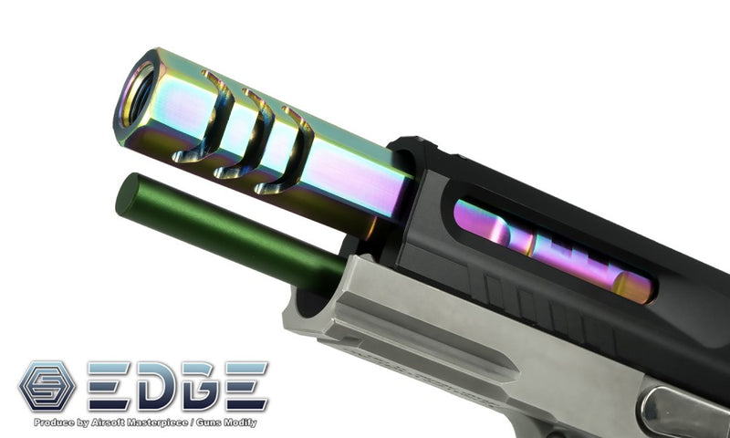 Load image into Gallery viewer, EDGE Custom “HEXA” Stainless Steel Outer Barrel for Hi-CAPA 5.1
