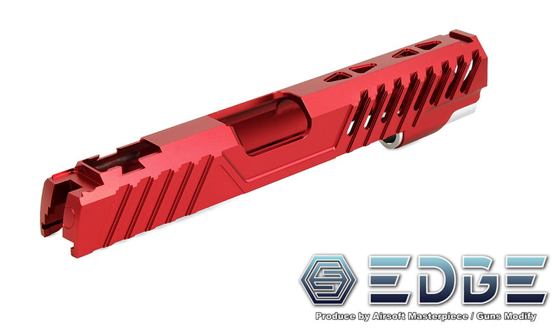 Load image into Gallery viewer, EDGE Custom &quot;RAZOR&quot; Aluminum Standard Slide for Hi-CAPA/1911 Red
