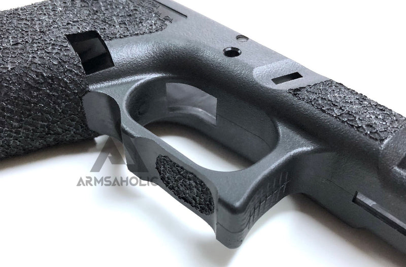 Load image into Gallery viewer, ArmsAholic Custom FI-style Lower Frame for Marui G17 / G18C Airsoft GBB - Black New Version
