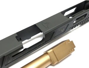 Nova T-style G17L Aluminum Slide for Marui Arisoft G17 GBB series - Black