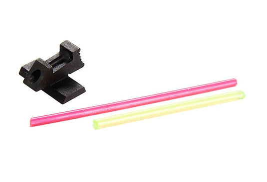 5KU Glow Fiber Sight for Marui Hi-Capa (Type 2) Black