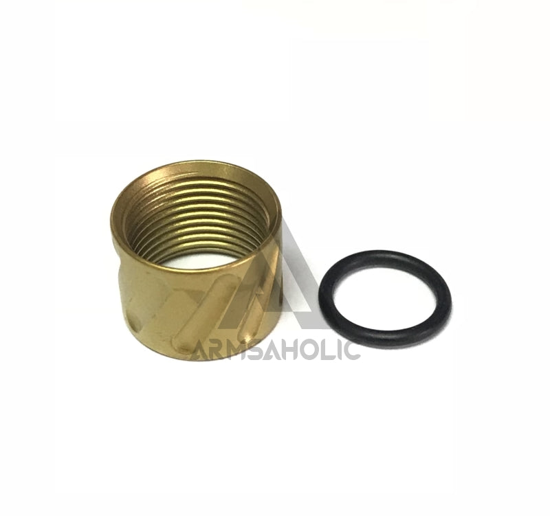 Load image into Gallery viewer, 5KU Diagonals Knurled Thread Protector -14mm CCW #GB-456
