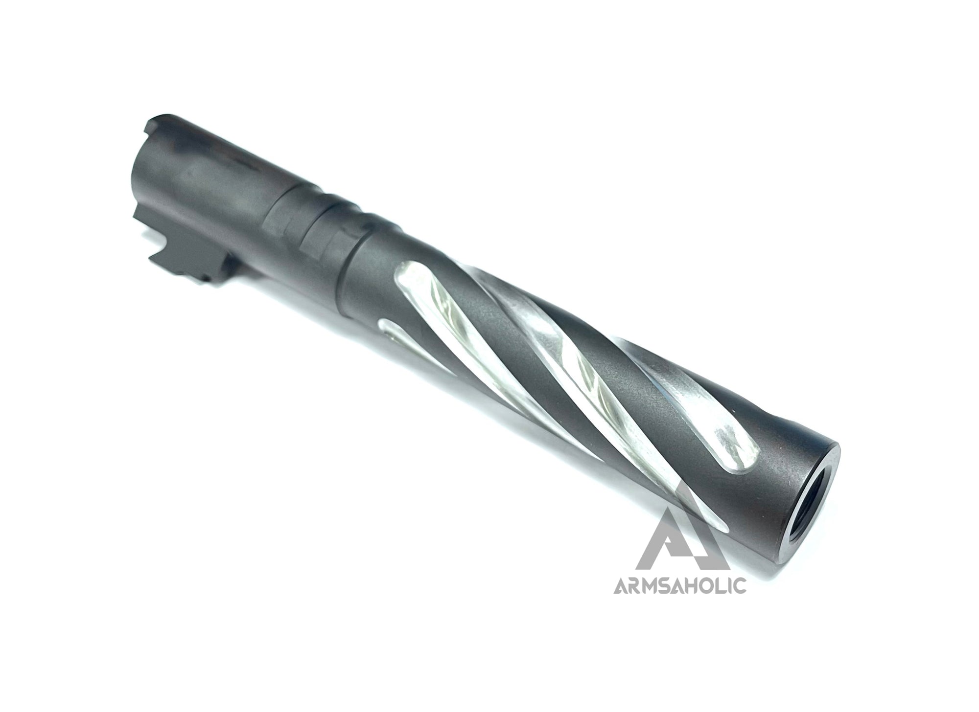 5KU Tornado 5 inch Stainless Outer Barrel with Threads for Hi-CAPA 5.1 Black