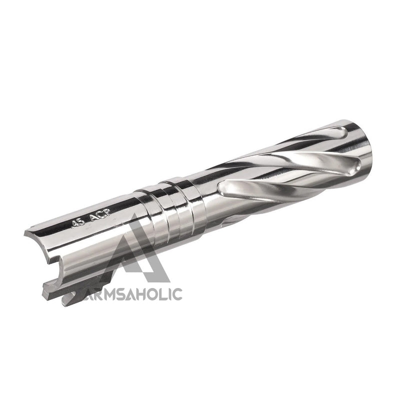 Load image into Gallery viewer, 5KU Tornado 4.3 inch Stainless Outer Barrel for Hi-CAPA (M11 CW) Silver #GB-486
