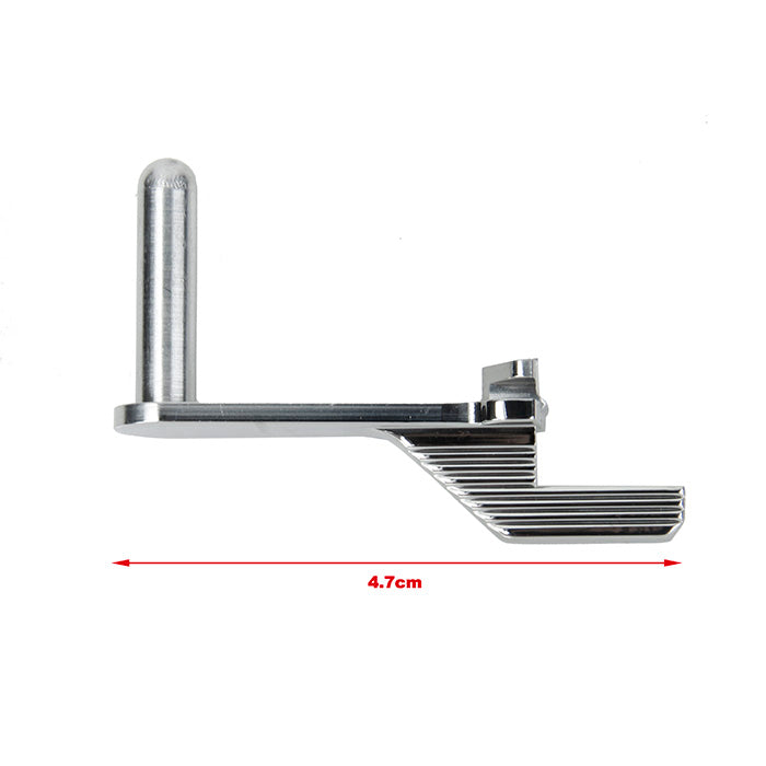 5KU Stainless Steel Extended Slide Stop For Tokyo Marui Hi-Capa GBB -Type 2 (Silver) #GB-503-SV