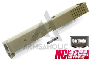 Guarder Aluminum Slide for MARUI G17 (CERAKOTE FDE) #GLK-16C(FDE)