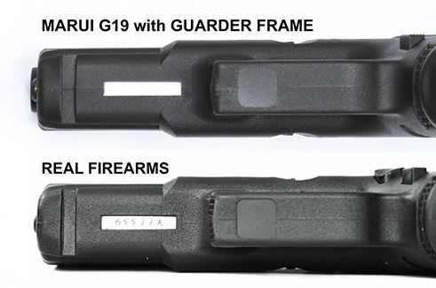 Guarder Original Frame for TOKYO MARUI G19 Gen3 (U.S. Ver./Black)