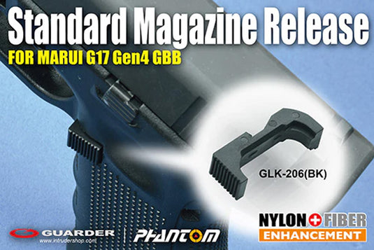 Guarder Standard Magazine Release for MARUI G17/19 Gen4 - BLACK