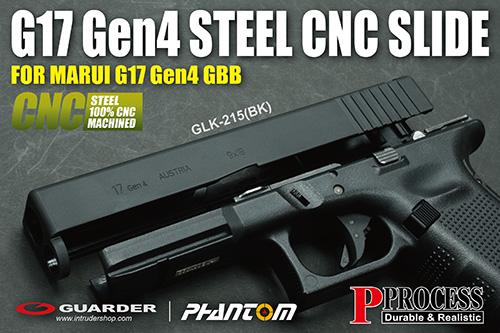 Load image into Gallery viewer, Guarder Steel CNC Slide for MARUI G17 Gen4 (Black) #GLK-215(BK)
