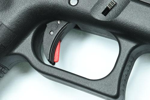 Load image into Gallery viewer, Guarder Ridged Trigger For G-Series GBB (BLACK/RED) #GLK-84(BK/RED)

