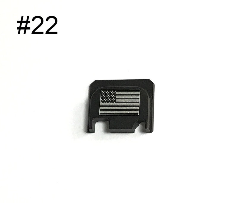 Load image into Gallery viewer, Guns Modify Aluminum CNC GBBU Rear Plate with logo for GBB Housing Set #GM0049-22 US Flag

