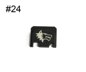 Guns Modify Aluminum CNC GBBU Rear Plate with logo for GBB Housing Set #GM0049-24 Lonewolf