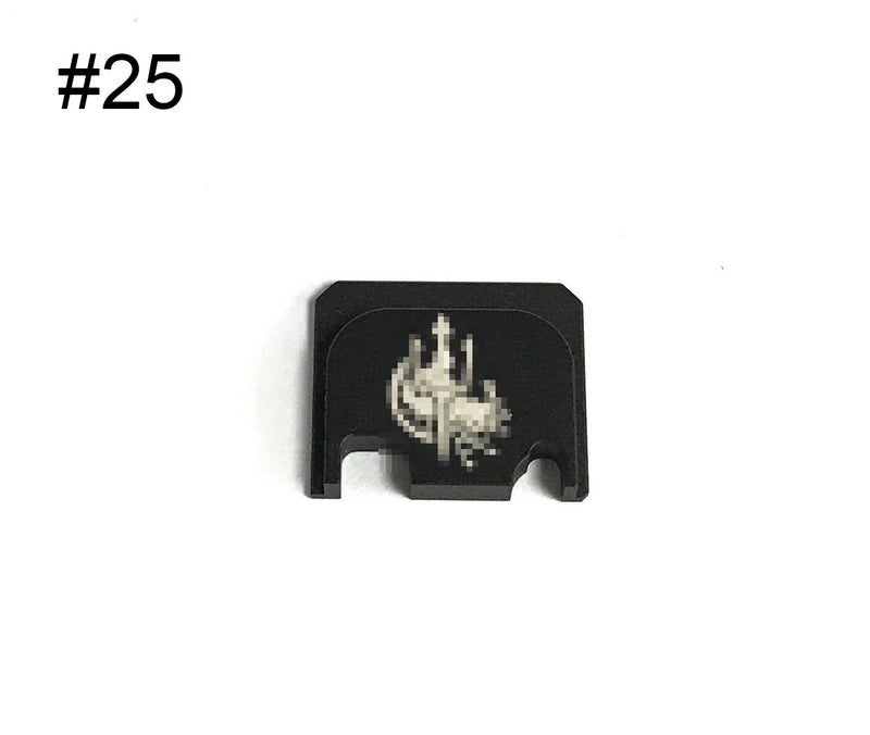 Load image into Gallery viewer, Guns Modify Aluminum CNC GBBU Rear Plate with logo for GBB Housing Set #GM0049-25 COSTA
