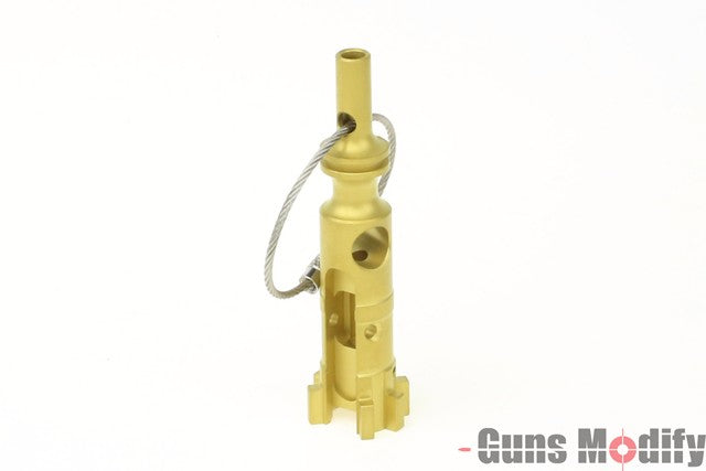 Load image into Gallery viewer, Guns Modify Stainless AR Bolt Key Chain S style (Gold)
