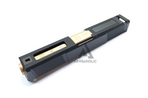Guns Modify SA UTI Alu CNC Slide/Stainless 4 fluted Rose Gold barrel Set for TM G19