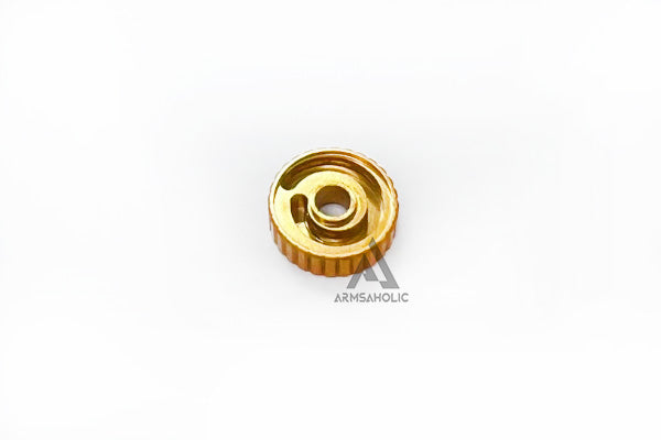 Load image into Gallery viewer, Maple Leaf Hop Up Adjustment Wheel for Marui / Stark Arms / WE (Exclude Hi-Capa / MEU / M1911 ) Gold
