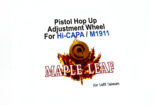 Maple Leaf Hop Up Adjustment Wheel for HI-CAPA/M1911/MEU/P226 GBB #HW02 - Gold