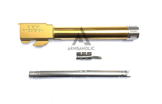 Guns Modify Stainless Thread Barrel ( KKM ) for Marui G17/18C GBB - Nitride Gold