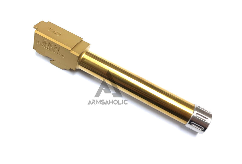Load image into Gallery viewer, Guns Modify Stainless Thread Barrel ( KKM ) for Marui G17/18C GBB - Nitride Gold
