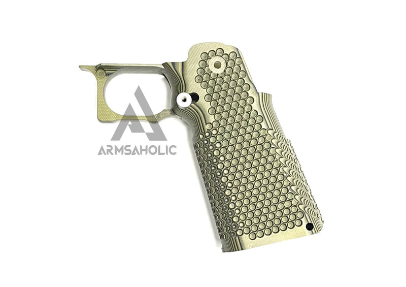 Load image into Gallery viewer, Nova CNC G10 Grip for Tokyo Marui 5.1 Hicapa GBB series - ( Circle ) - GREEN
