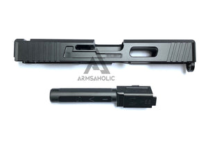 GunsModify SA Alu CNC Slide/Stainless 4 fluted Black barrel Set for TM G19