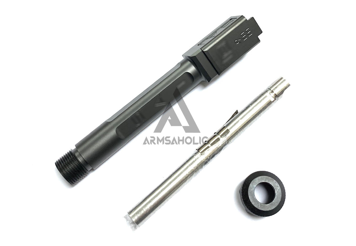 Guns Modify S-Style Stainless Steel Thread Outer Barrel for Marui G19 GBB (Nitride Black) CCW 14MM