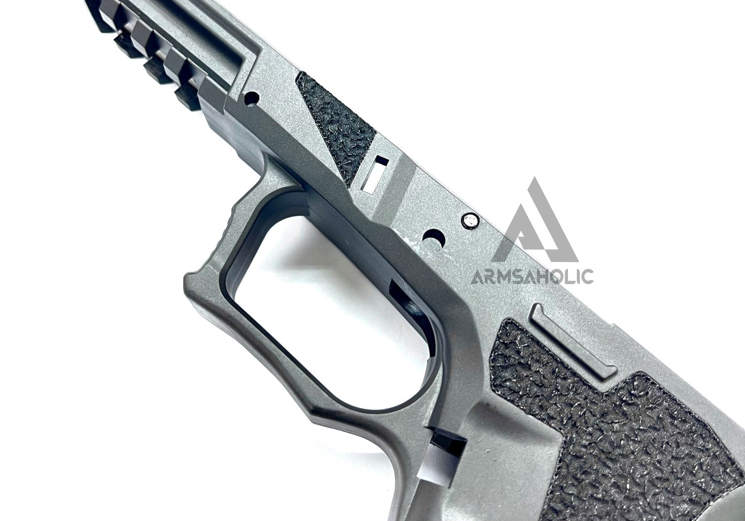 Armsaholic Custom Stippling P80 Lower Frame For Marui 17 / 18C Airsoft GBB Black