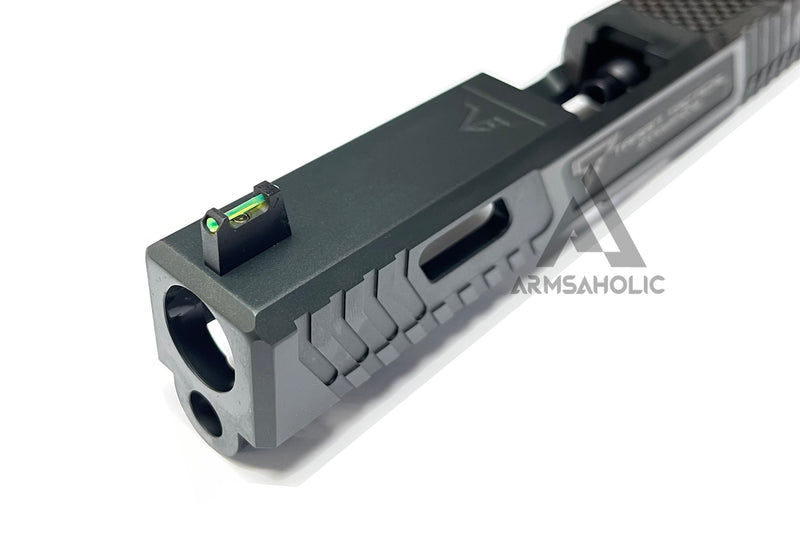 Load image into Gallery viewer, Nova T-Style JW G19 RMR Aluminum Slide for Tokyo Marui Airsoft G19 GBB Series - Shiny Black
