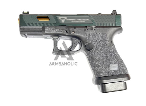 ArmsAholic Custom - T-Style 19 RMR GBB with Silicon Carbide Grip Airsoft Black