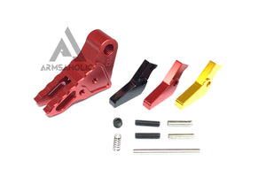 Guns Modify K-Style Aluminum Adjustable Trigger for Marui / Umarex - Red