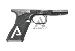 ArmsAholic Custom AGA-style Lower Frame for Marui 17 / 18C / 34 Airsoft GBB - Big Logo Version 2022
