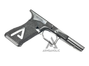 ArmsAholic Custom AGA-style Lower Frame for Marui 17 / 18C / 34 Airsoft GBB - Big Logo Version 2022