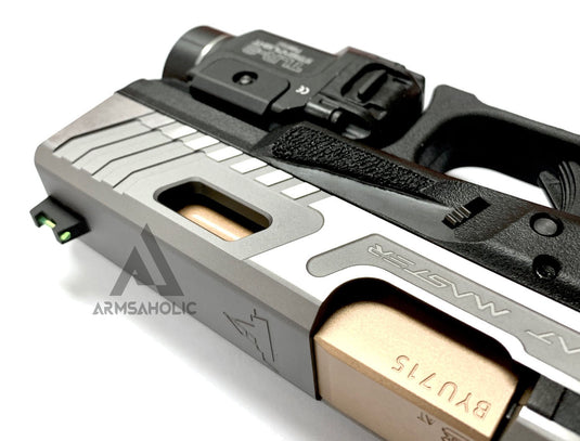 ArmsAholic Custom - T-style G19 Gen3 Arisoft GBB Pistol - Gray