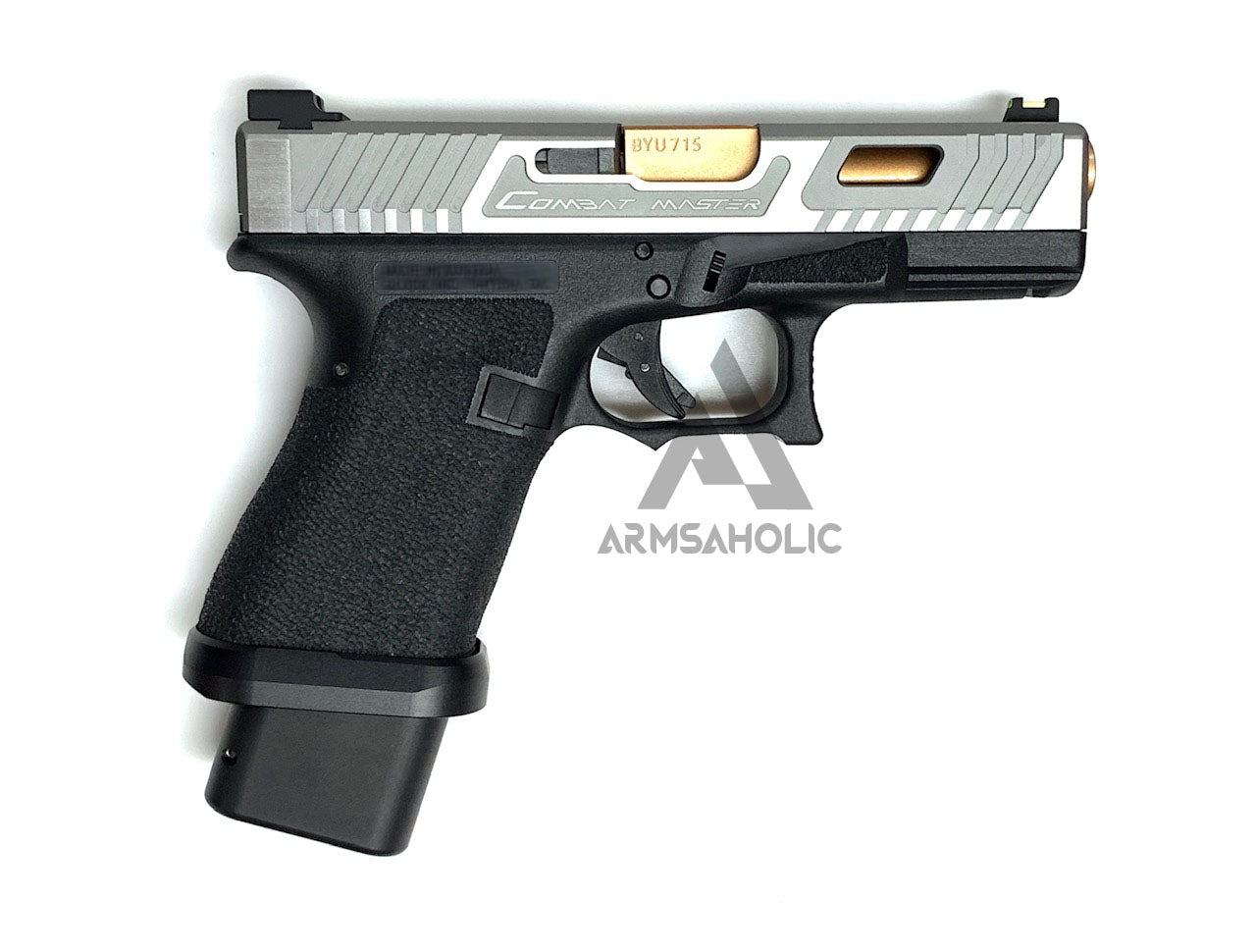 ArmsAholic Custom - T-style G19 Gen3 Arisoft GBB Pistol - Gray