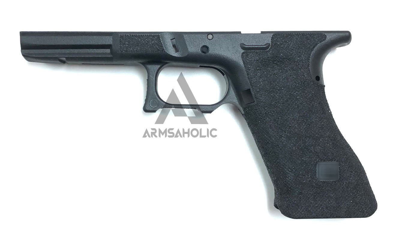Armsaholic Custom S-style Lower Frame For Marui 17 / 18C Airsoft GBB Black (Finger Glove Remove)