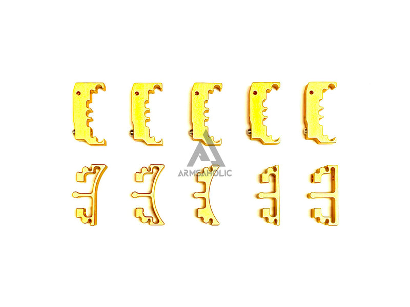 Load image into Gallery viewer, Nova CNC Aluminum Puzzle Trigger Set for Tokyo Marui HI-CAPA GBB Series - Gold
