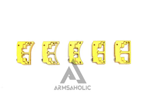 Nova CNC Aluminum Puzzle Trigger Set for Tokyo Marui HI-CAPA GBB Series - Gold