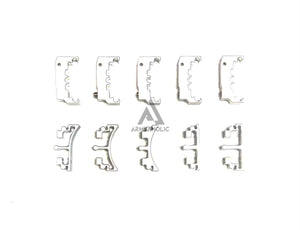 Nova CNC Aluminum Puzzle Trigger Set for Tokyo Marui HI-CAPA GBB Series - Silver