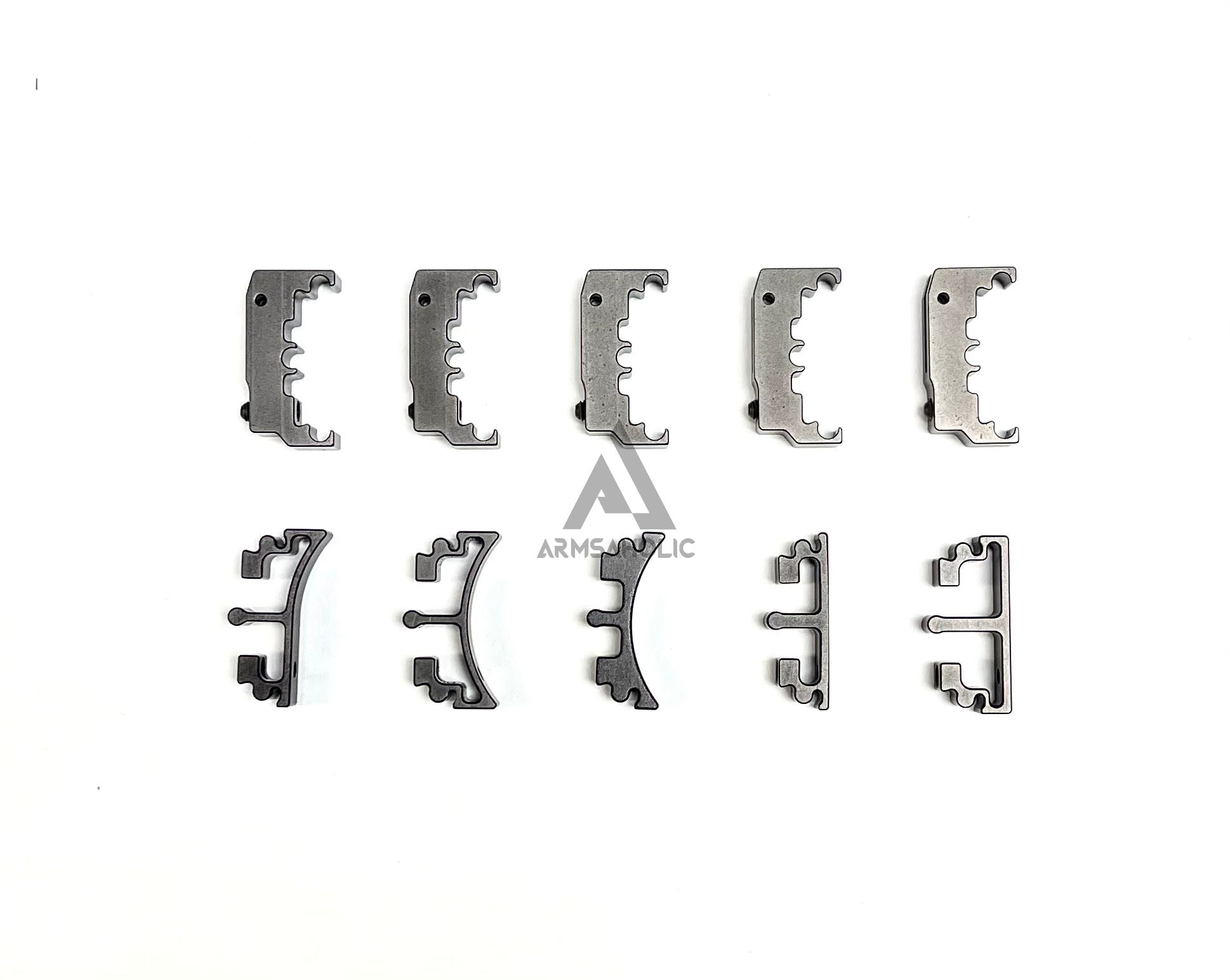 Nova CNC Aluminum Puzzle Trigger Set for Tokyo Marui HI-CAPA GBB Series - Black